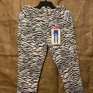 S.O.N.G. Zebra Striped Denim High Rise Skinny Jeans NWT